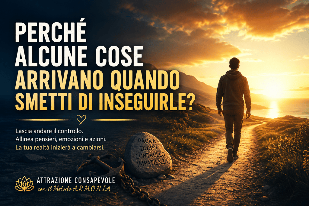 Perché alcune cose arrivano quando smetti di&nbsp;inseguirle?
