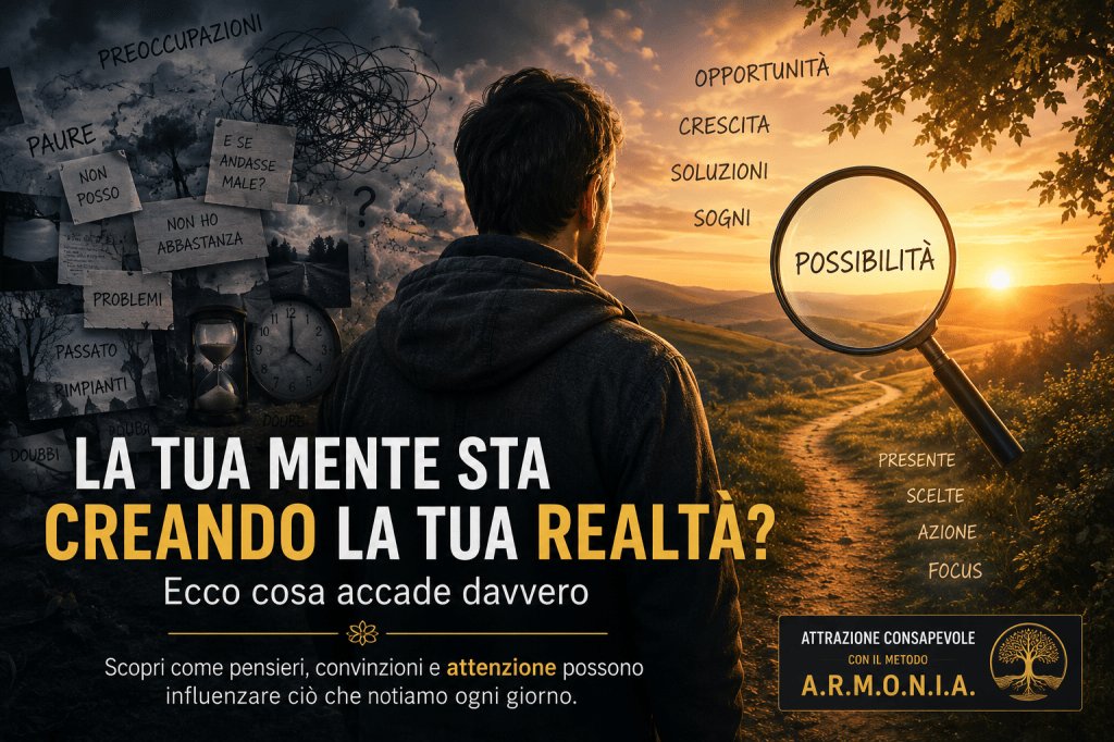 La tua mente sta creando la tua realtà? Ecco cosa accade&nbsp;davvero